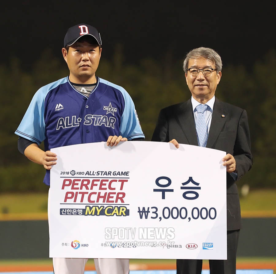 [포토S] 양의지, 퍼펙트피처 우승