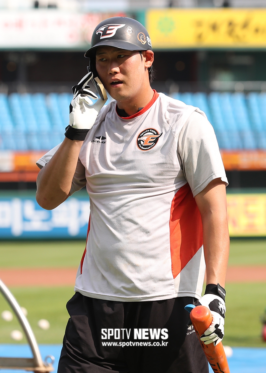 [포토S] 하주석, 폭염에도 맹훈련
