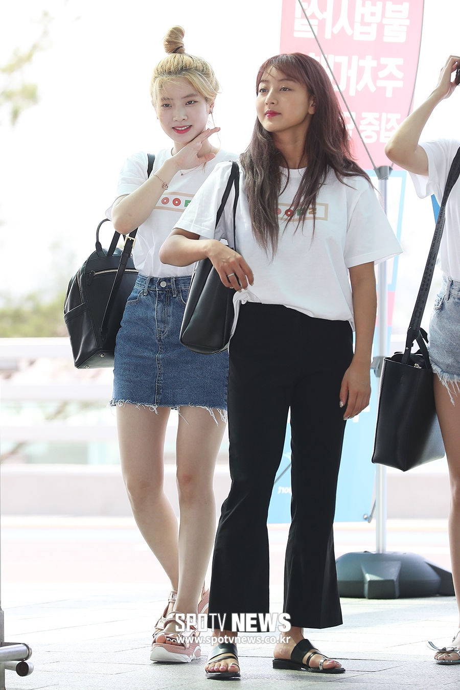 [포토S] 트와이스 다현-지효, 폭염에도 흐트러지지 않는 미모
