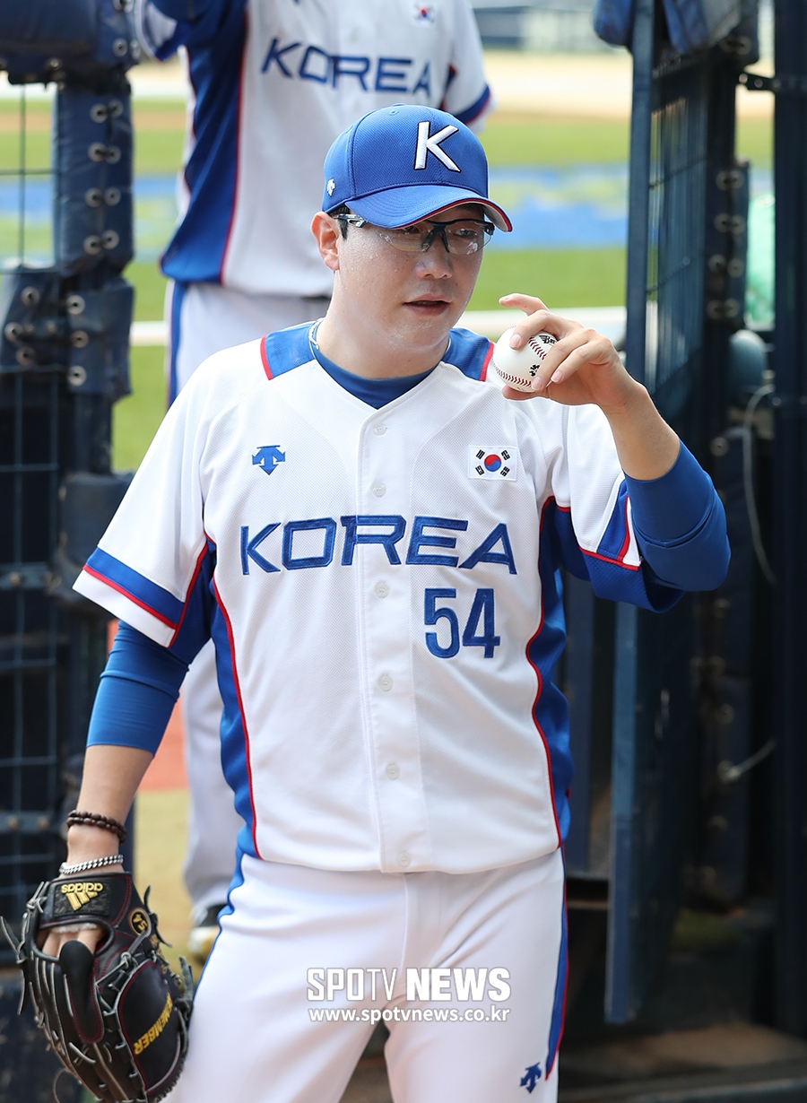 [포토S] 양현종, '아시안게임 준비하며 땀 뻘뻘'