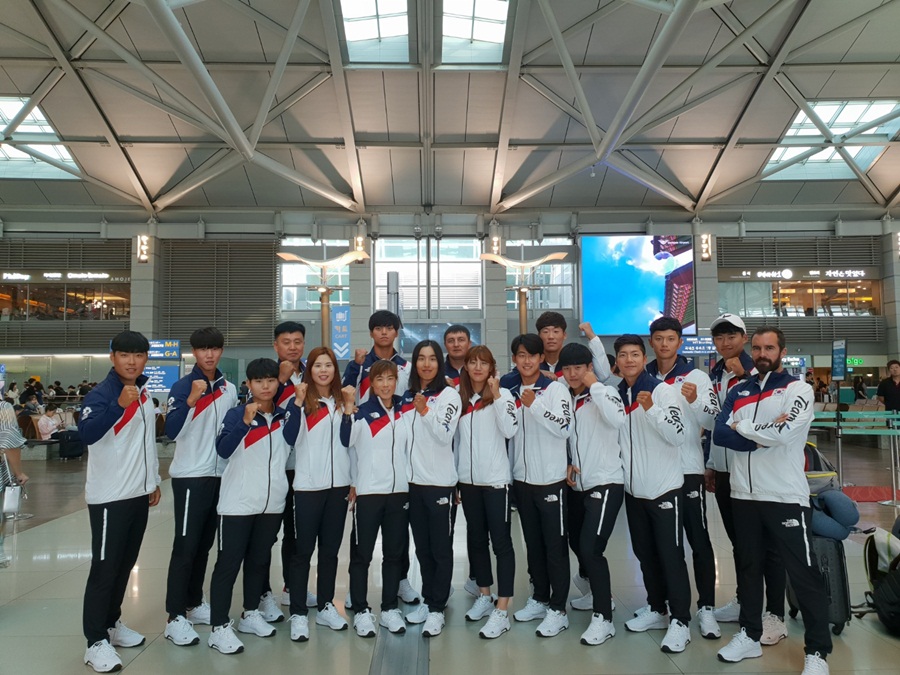 [아시안게임] 카누 스프린트 대표팀 출국…男 카약 조광희, 대회 2연패 도전