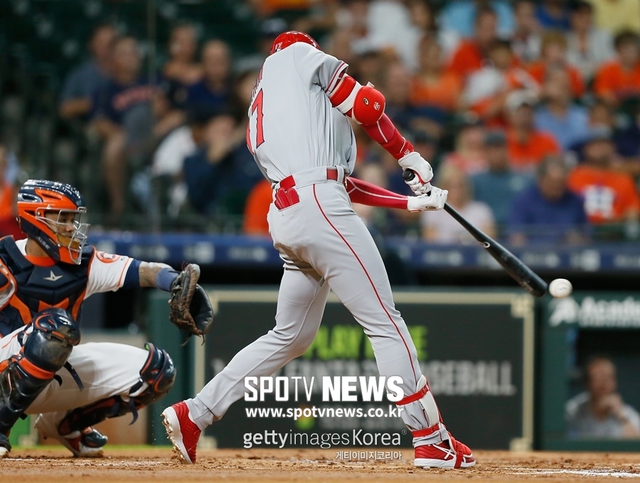 마운드 복귀 앞둔 오타니, HOU전 1안타-1볼넷…타율 0.276