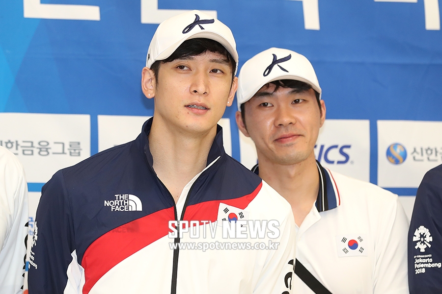 [포토S] 문성민-전광인,' AG에서 멋진 활약 펼치고 돌아왔어요!'