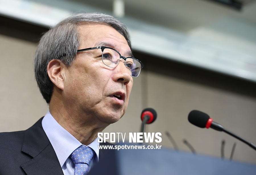 [포토S] 아시안게임 병역 논란에 입 연 정운찬 커미셔너