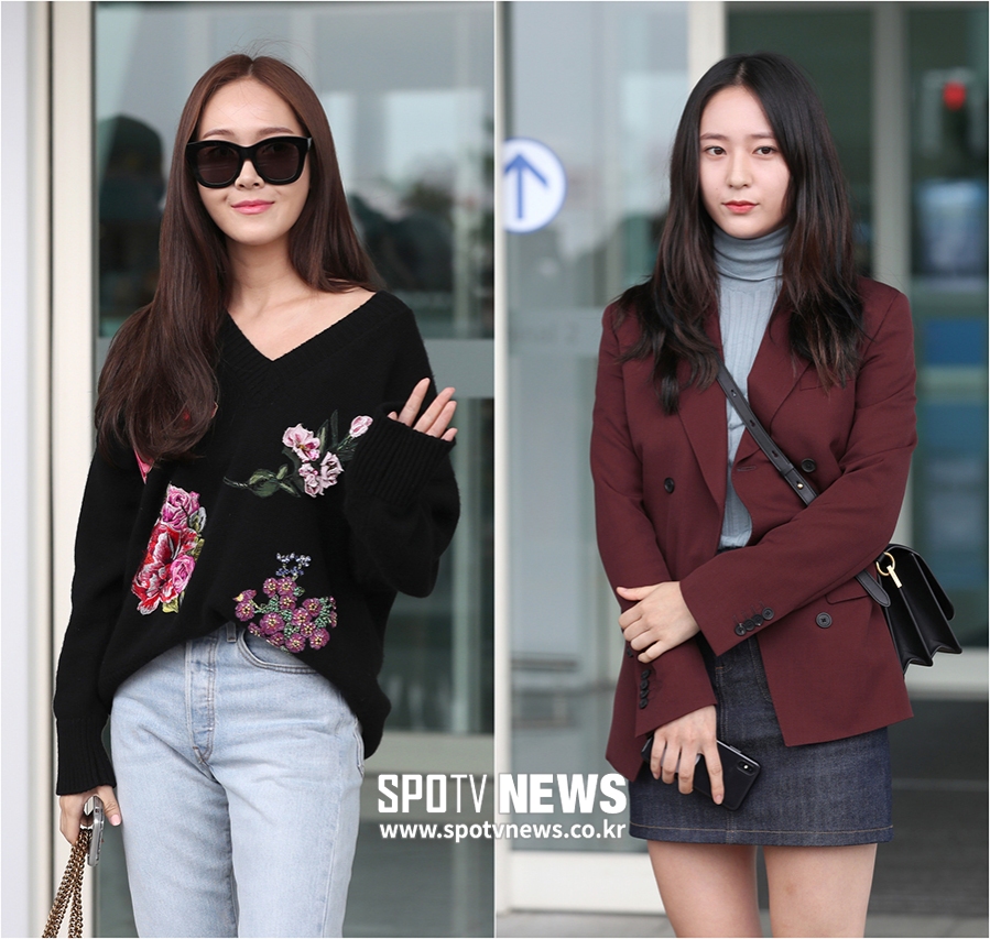 [포토S] 제시카-크리스탈, 공항 빛내는 비주얼 정자매