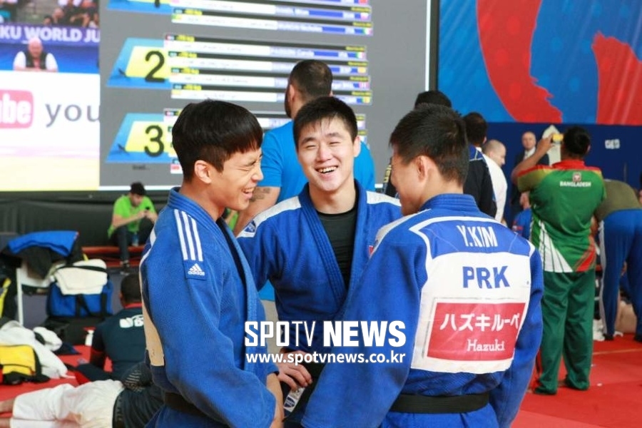단일팀, 세계선수권 단체전 銅…유도도 탁구·축구처럼 오래전부터 친했다