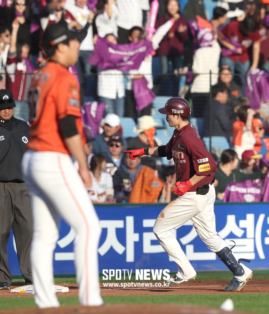 [포토S] 임병욱, 연타석 홈런으로 한화에 재역전