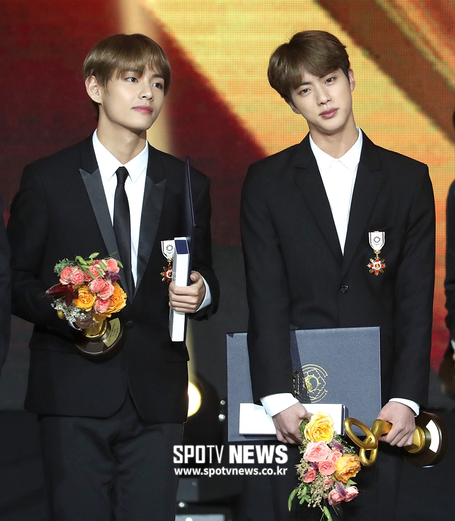 [포토S] 방탄소년단 뷔-진, '이렇게 잘생겨도 되나'