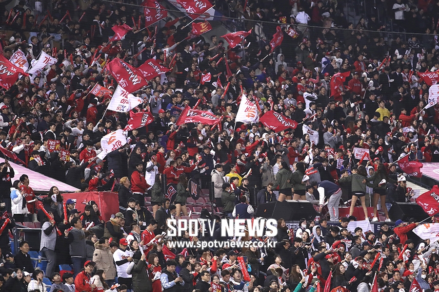 [포토S] SK, 뜨거운 응원 물결