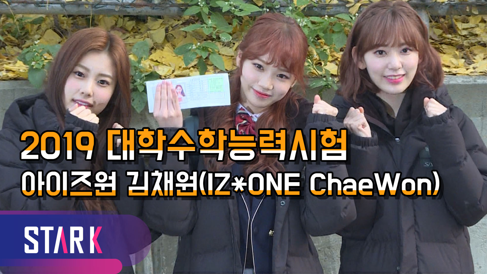 [영상] 아이즈원 김채원, '수능'을 망칠 '수능' 없지 !!