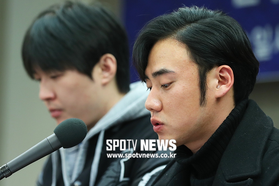 [포토S] 문우람, "정말 간절하게 야구가 하고 싶습니다"