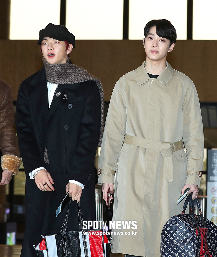 [포토S] 강다니엘-라이관린, 공항패션 예술