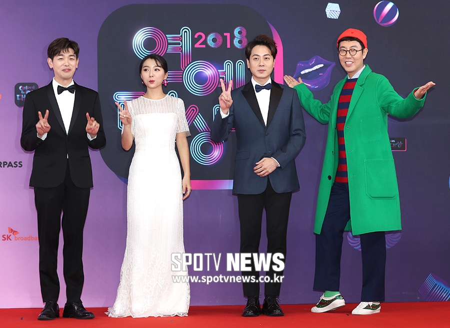 [포토S] 에릭남-스텔라 장-앤디-김영철, '연예대상 왔어요!'