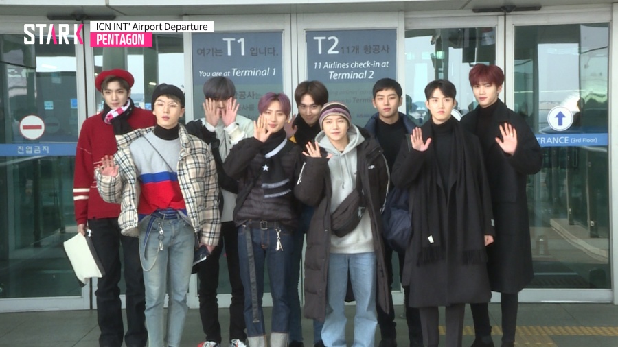 [영상] 펜타곤(PENTAGON) 출국, '잘생쁨' 공항 패션