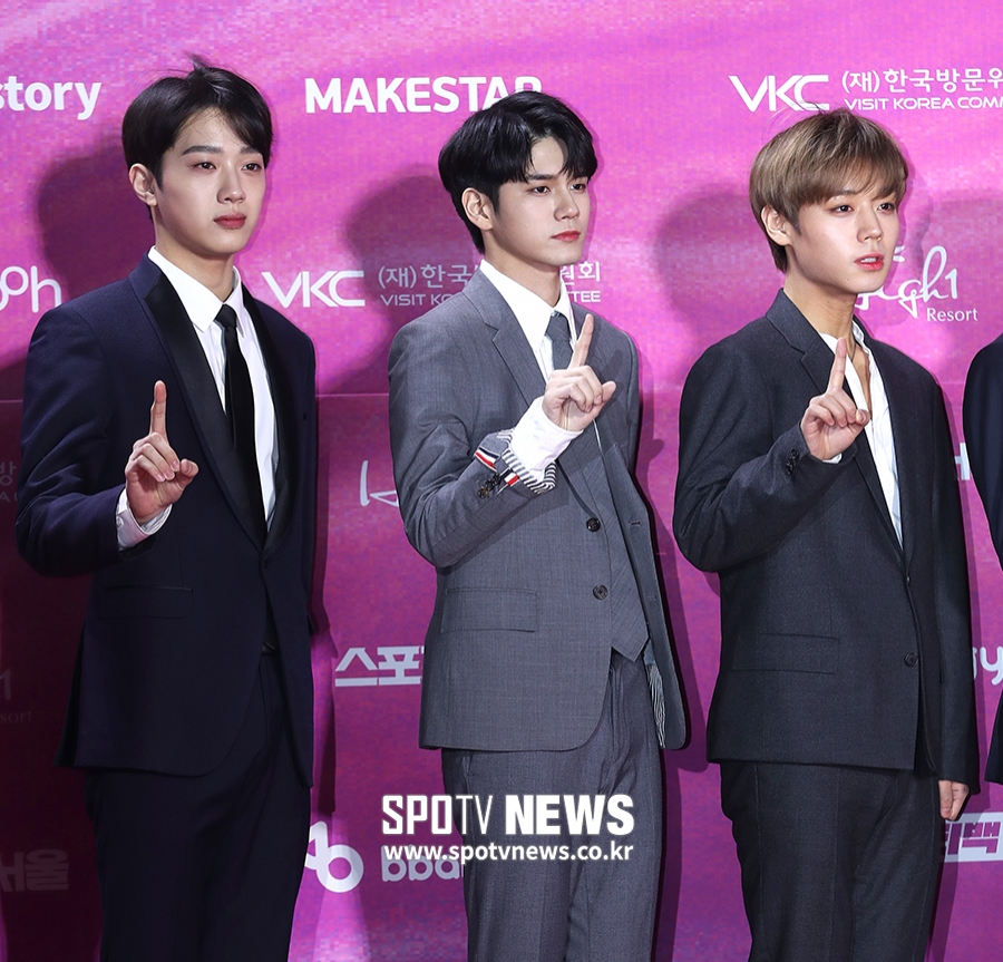 [포토S] 라이관린-옹성우-박지훈, 완벽한 슈트핏