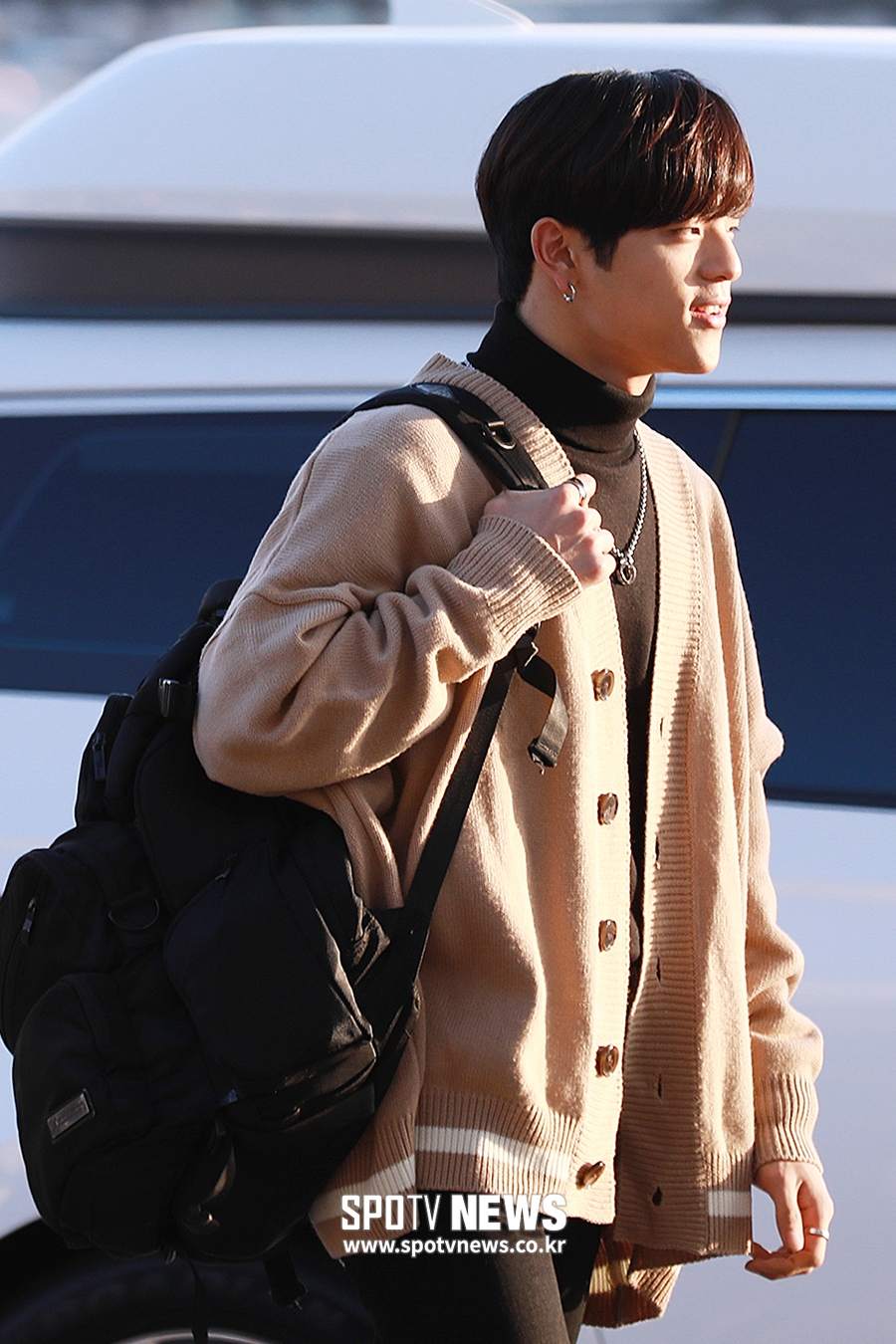 [포토S] 스트레이키즈 우진, 즐거운 출국 길