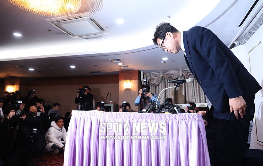 [포토S] 전명규 회장, '정말 죄송합니다'
