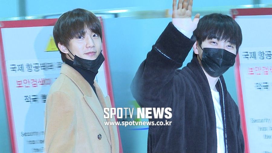 비원에이포(B1A4) 출국, '비주얼에 반하는 날' [영상]