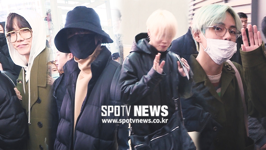 방탄소년단(BTS) 출국, '자랑스러운 그래미소년단' [공항패션]