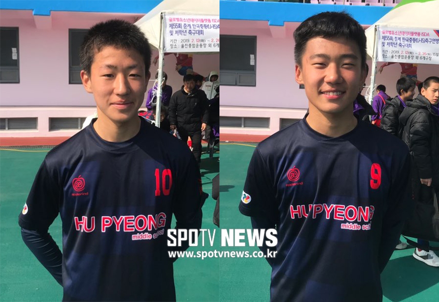 [스포츠타임 인터뷰] '손흥민 후배들' 지원혁-강민우, 후평중 창단 첫 우승 이끌다