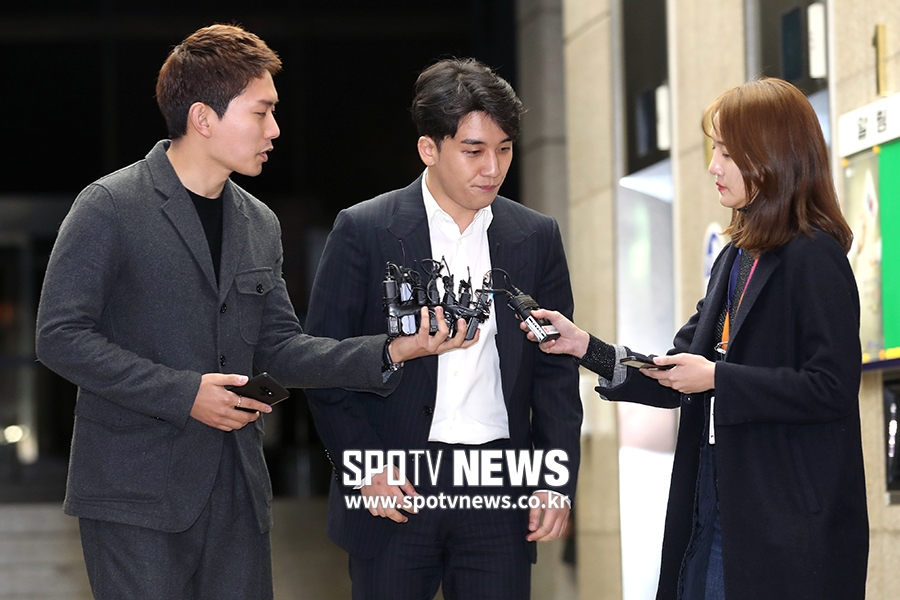 [포토S] 밤샘 조사 마친 승리, 다시 한번 포토 라인에