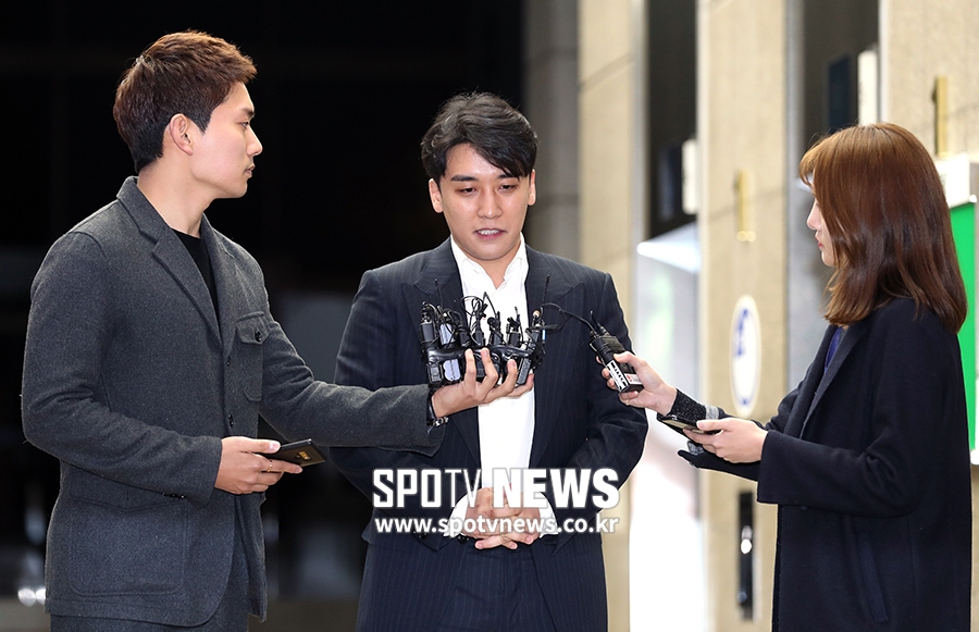 [포토S] 승리, "모든 의혹 조사 마쳤습니다"