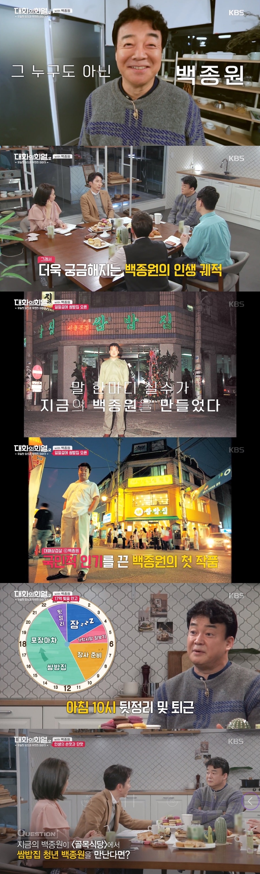 '대화의 희열2' 백종원, 중고차 딜러→요식업 대부 '감동스토리'[TV핫샷]