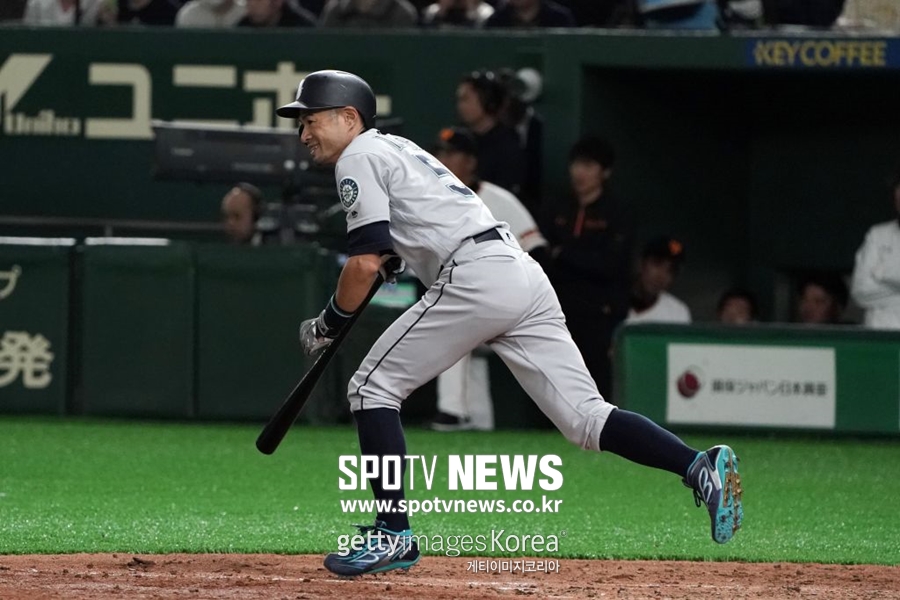 130km대 직구에 당한 이치로…"공이 느리네요"