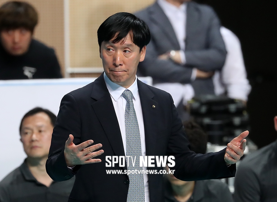 [포토S] 신영철 감독, '마지막이란 심정으로'