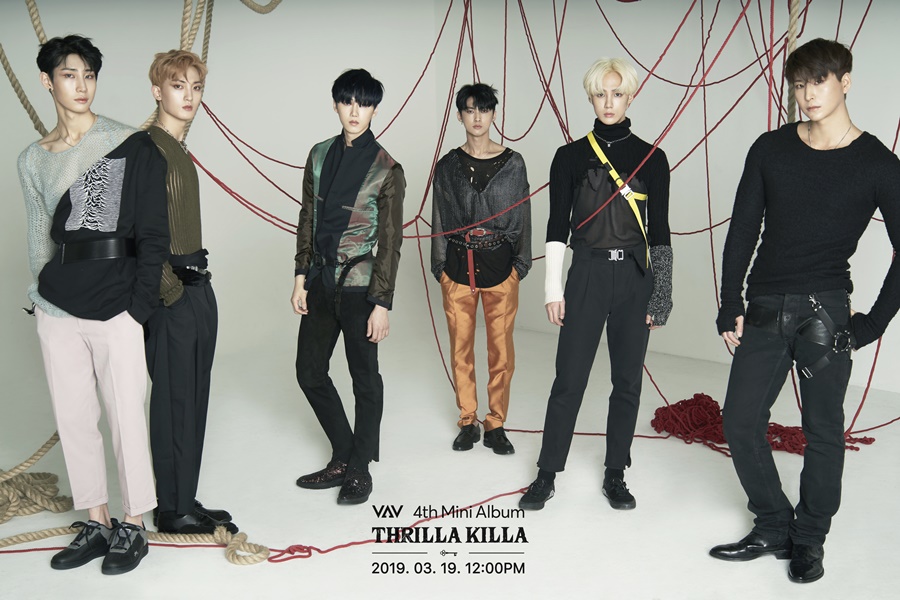 VAV, '쓰릴라킬라' 아이튠즈 5개국 케이팝 앨범차트 톱10 진입