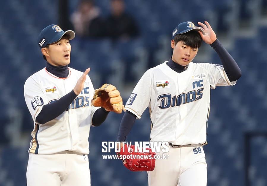 [포토S] 김영규, '첫 타자는 깔끔하게'