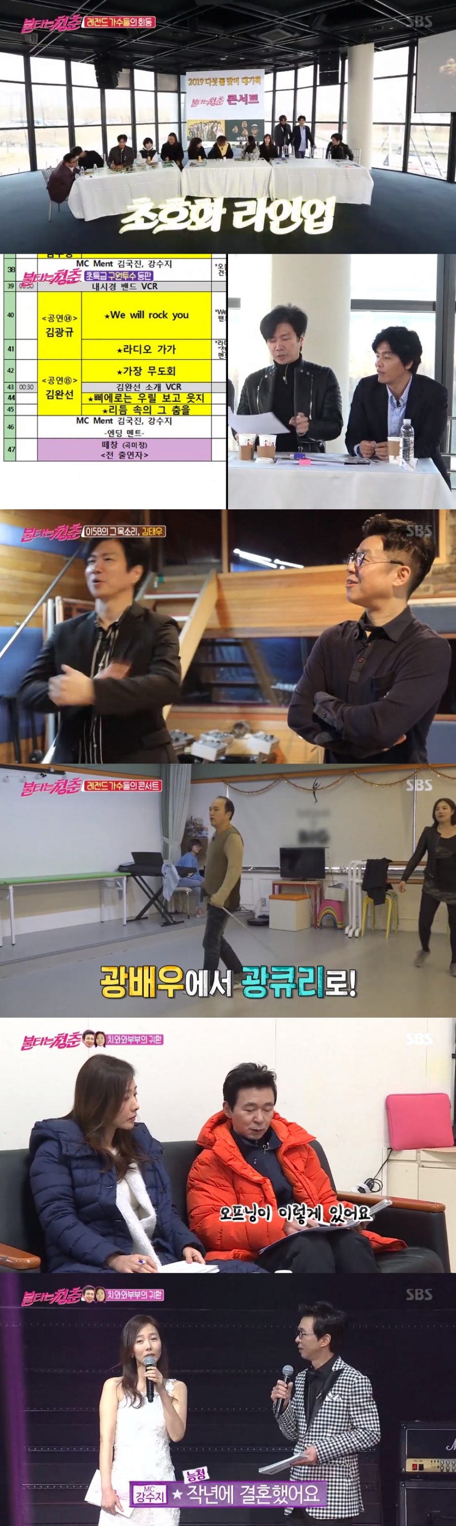 '불타는 청춘' '도합 300년' 청춘들의 불타는 콘서트…김국진·강수지 깨볶는 MC[종합S]