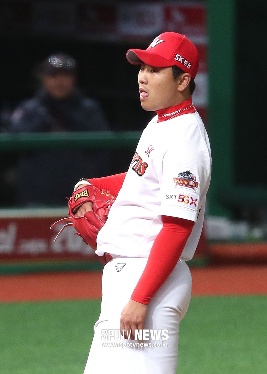 [포토S] 김택형, 망연자실