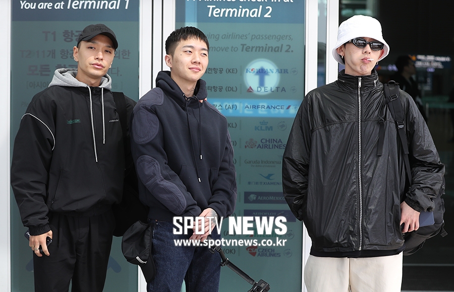 [포토S] 쌈디-우원재-코쿤, '함께 영국으로 리얼리티 찍으러 가요~'