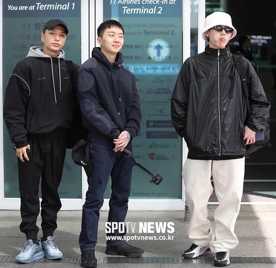 [포토S] 쌈디-우원재-코쿤, '영국 여행 리얼리티 촬영 갑니다~'