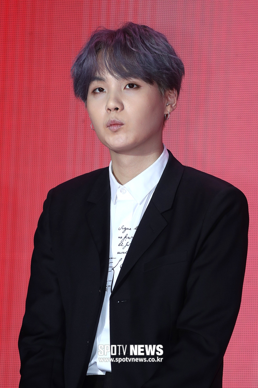 [포토S] 방탄소년단 슈가, 귀엽게 입을 모으고