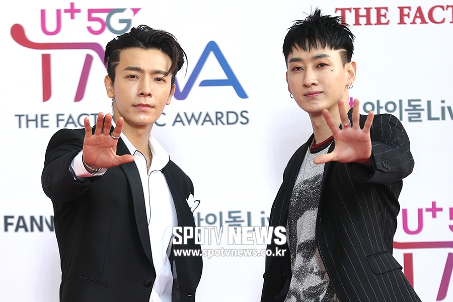 [포토S] 슈퍼주니어 동해-은혁, '우리는 슈퍼주니어에요!'