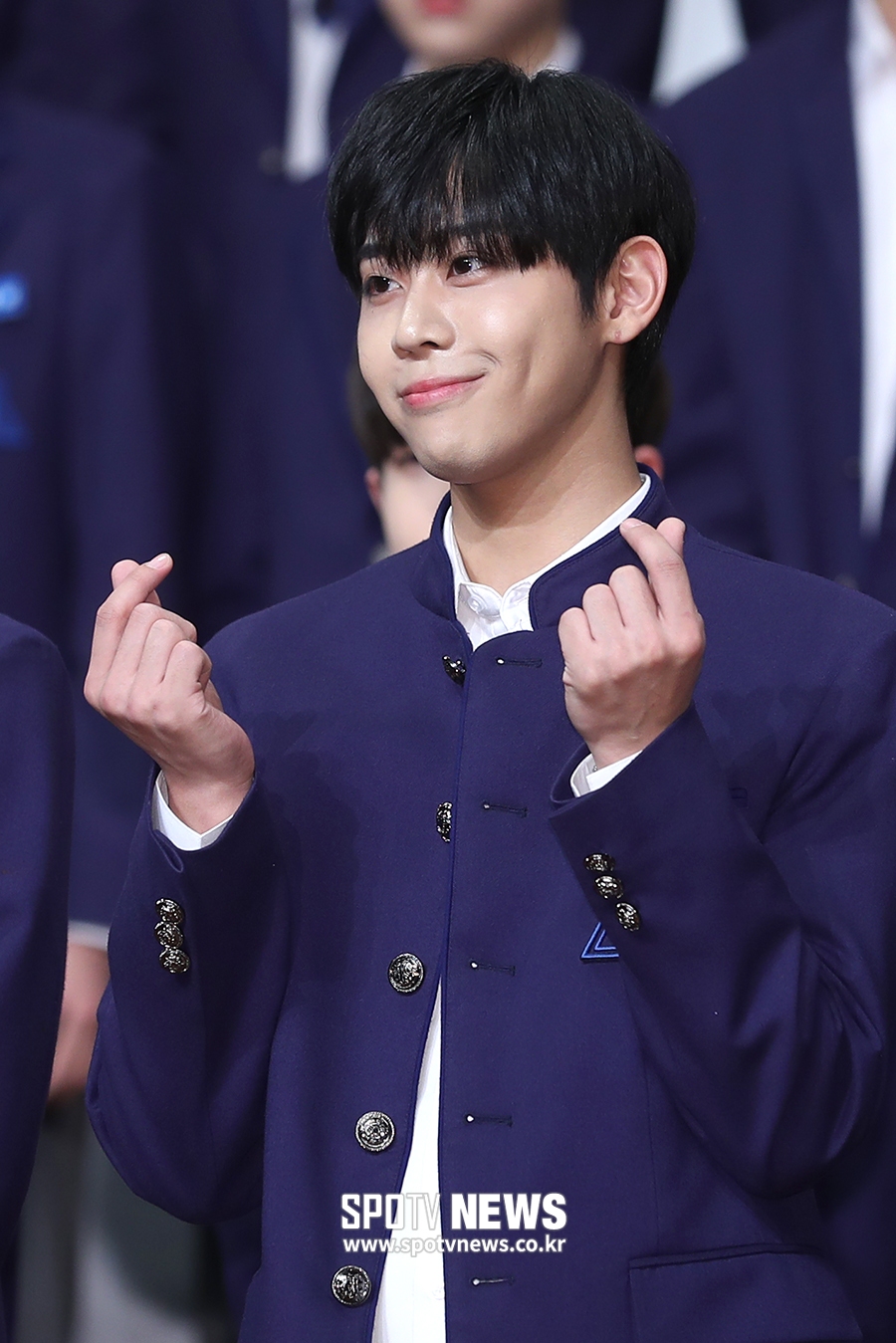 [포토S] '프로듀스 X 101' 우에하라 준, '애교 하트 배웠어요'