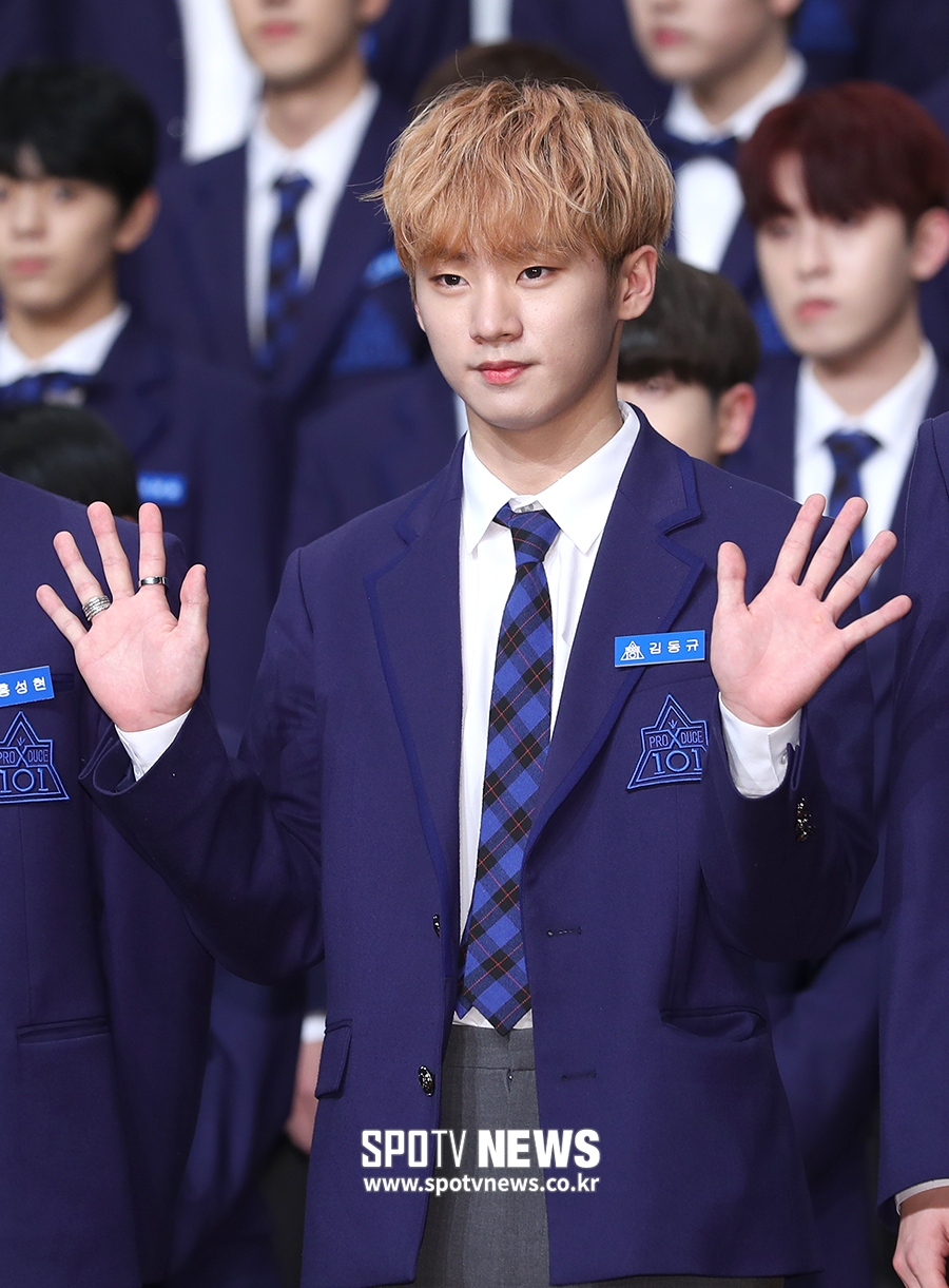 [포토S] '프로듀스 X 101' 김동규, '염색 머리가 찰떡'