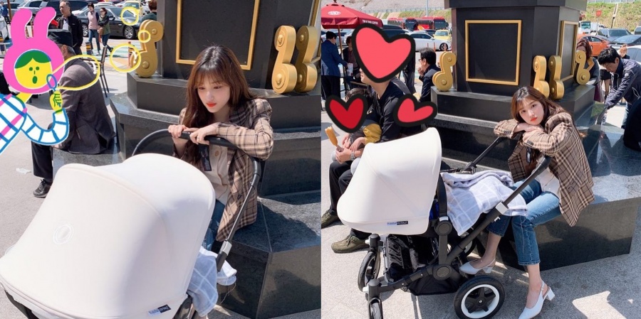 '짱이 엄마' 율희, 육아 일상 공개…다시 걸그룹해도 손색 없는 미모 [SNS컷]