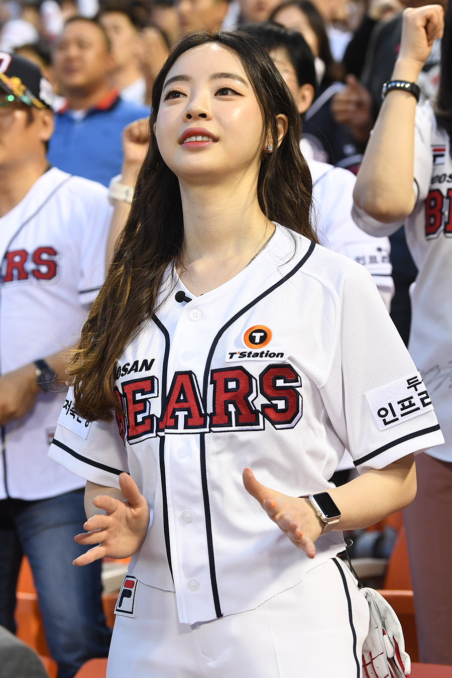 [포토S] 양정원, 잠실구장 밝히는 미모