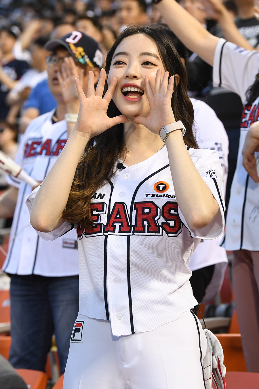 [포토S] 양정원, 야구장에서 블링블링!