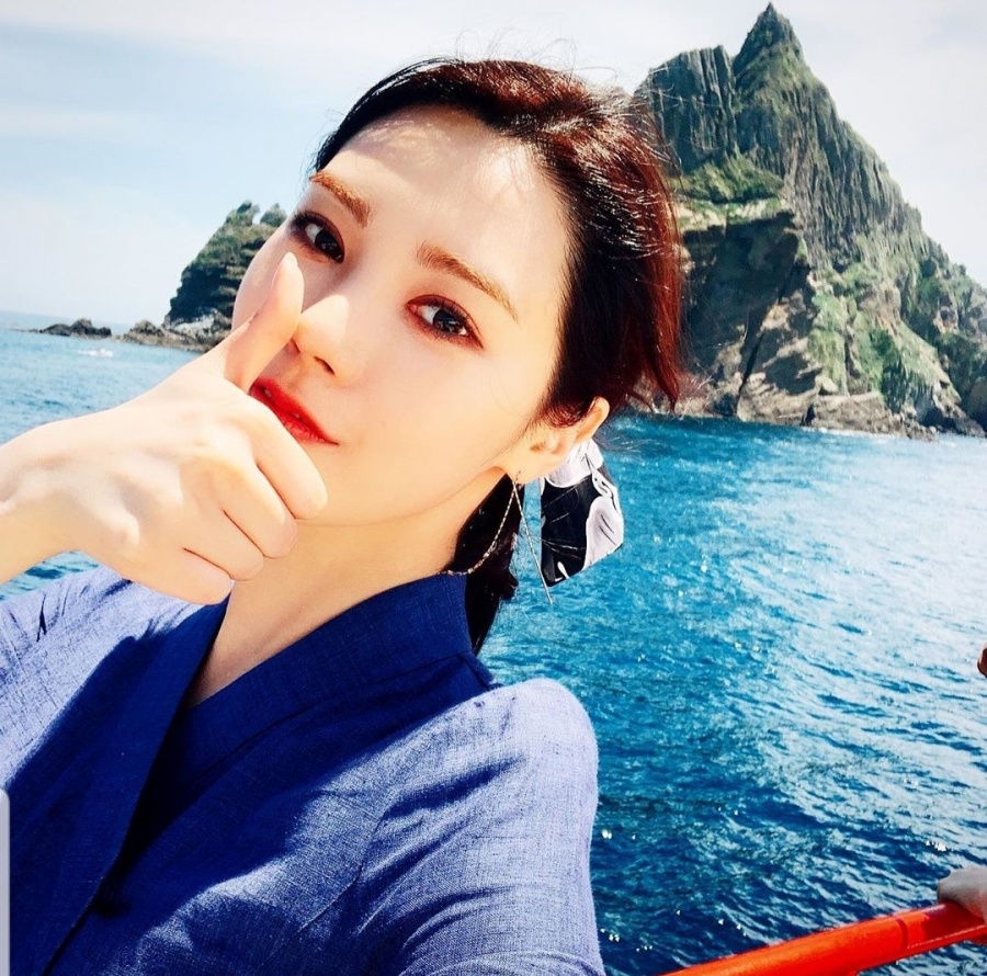 박수아, 남다른 독도 사랑…해외여행 대신 두번째 독도행