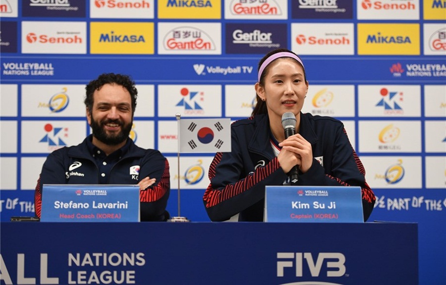 [VNL] '토털 배구 적응기' 라바리니호, 벨기에 이어 태국도 잡을까