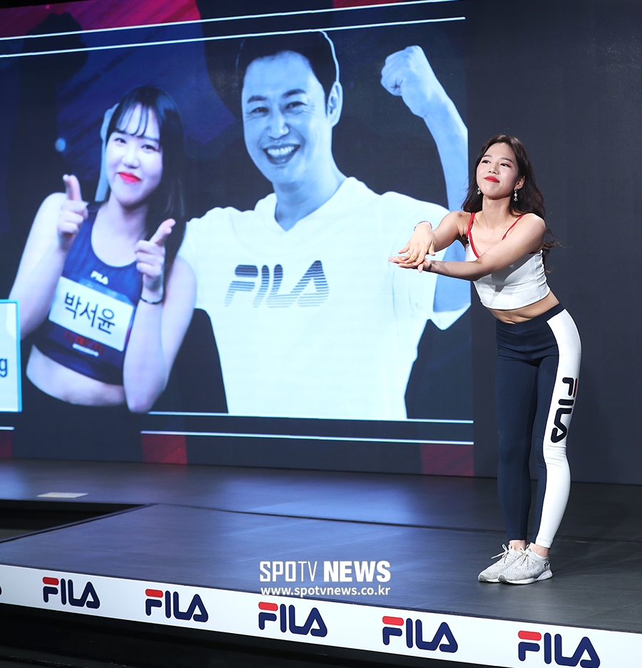 [포토S] 박서윤, '양치승 선생님과 운동 열심히 했어요!'