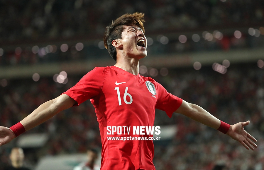[포토S] 황의조, 이란전 짜릿한 선제골!