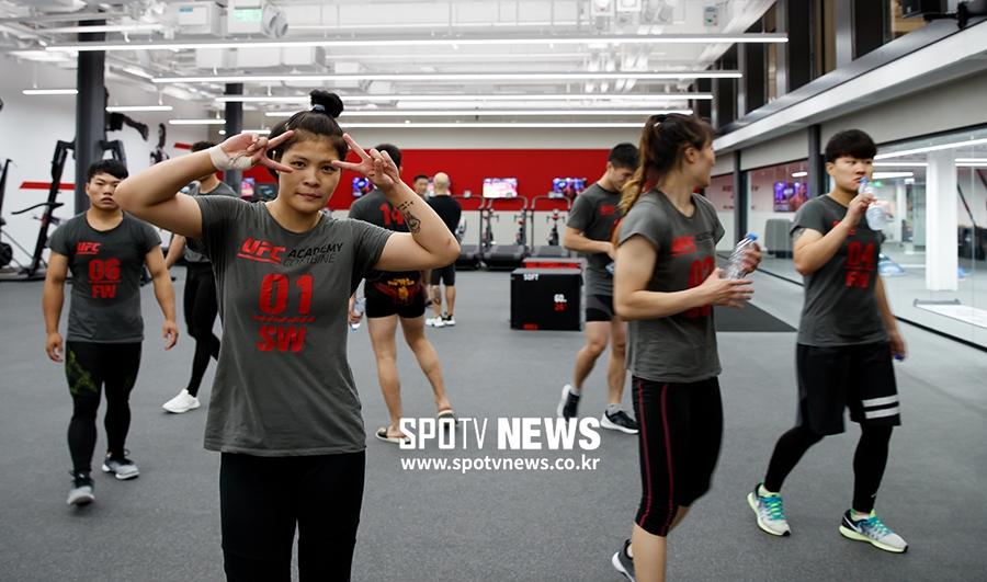 [포토S] UFC PI에서 훈련 마친 중국 선수들