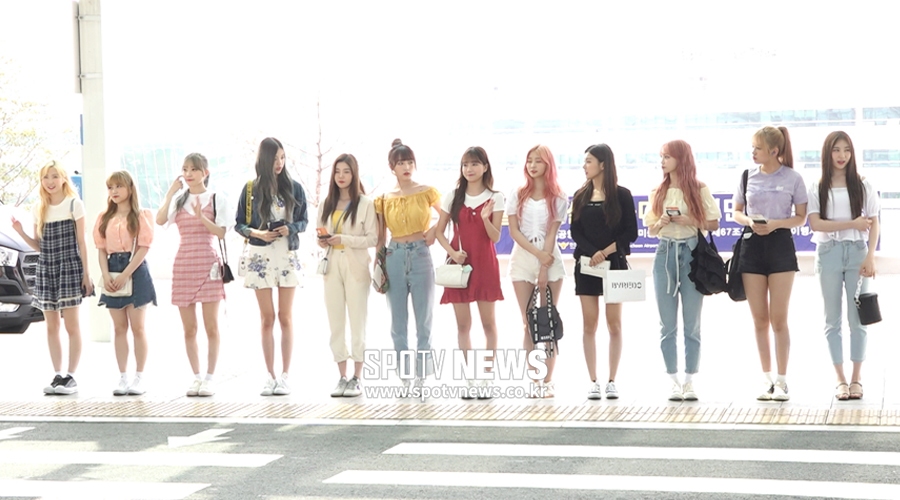 아이즈원 출국, '빛이 난다 빛이 나!' 설렘 유발자들 [공항패션]