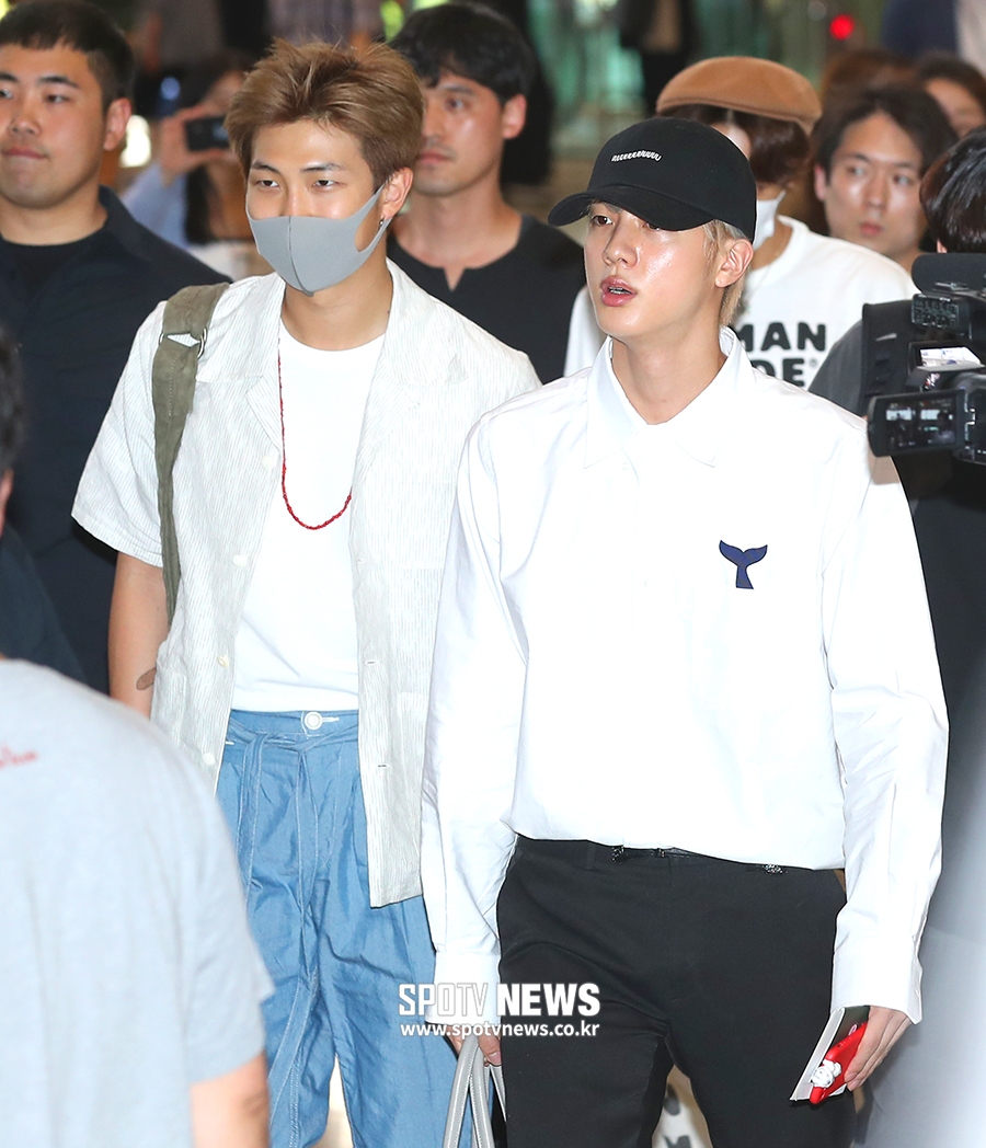 [포토S] 방탄소년단 RM-진, 얼굴이 반짝반짝