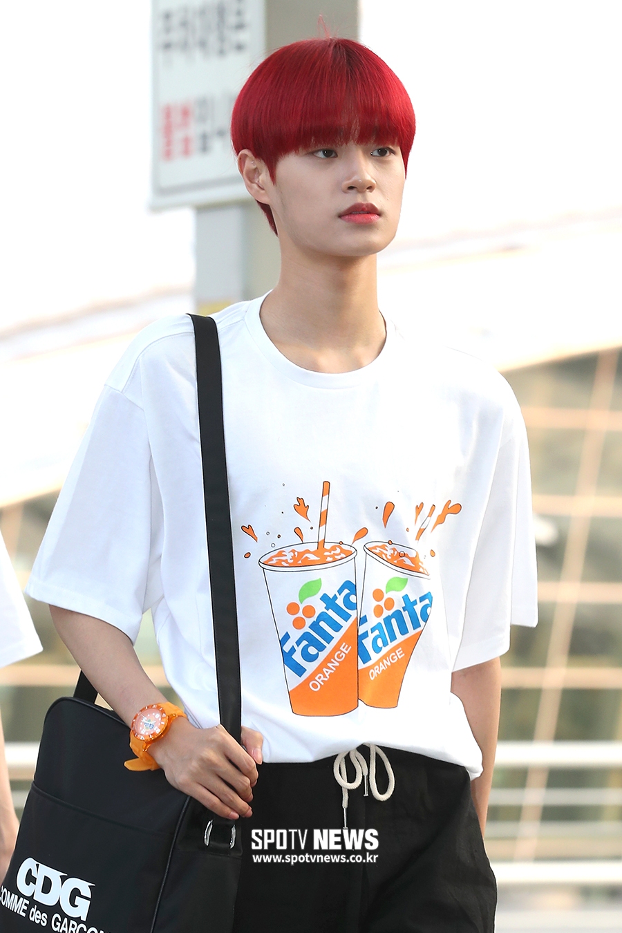 [포토S] 이대휘, 돋보이는 빨간 머리